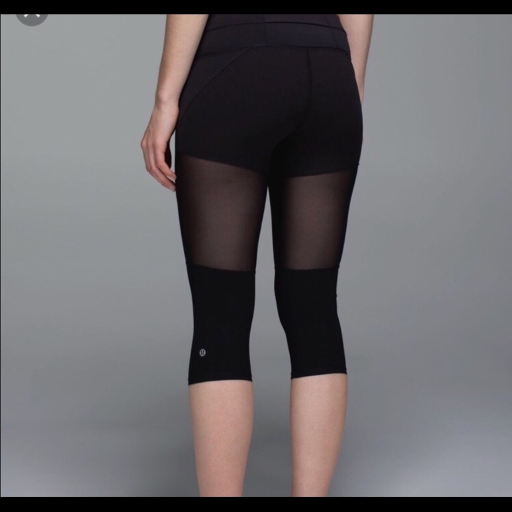 Lululemon Pedal Pace Mesh Crop